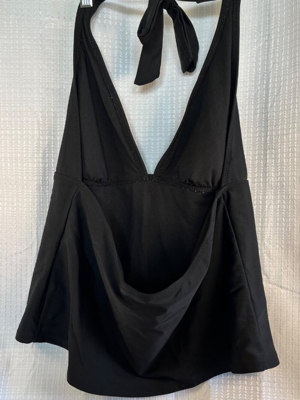 Catalina Black Halter Neck Tankini Swimsuit Top XL (16-18) - Picture 2 of 4